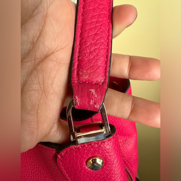 Kate Spade Leila Triple Compartment Shoulder Bag Leather Bright Rose - Picture 9 of 10